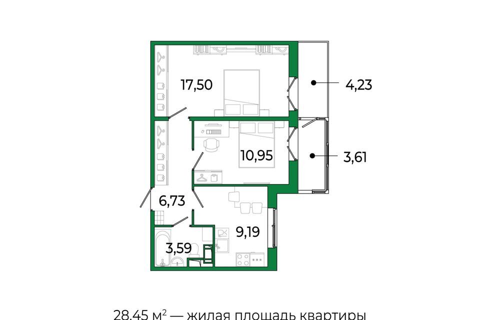 квартира р-н Всеволожский г Сертолово жилой комплекс Сертолово Парк фото 1