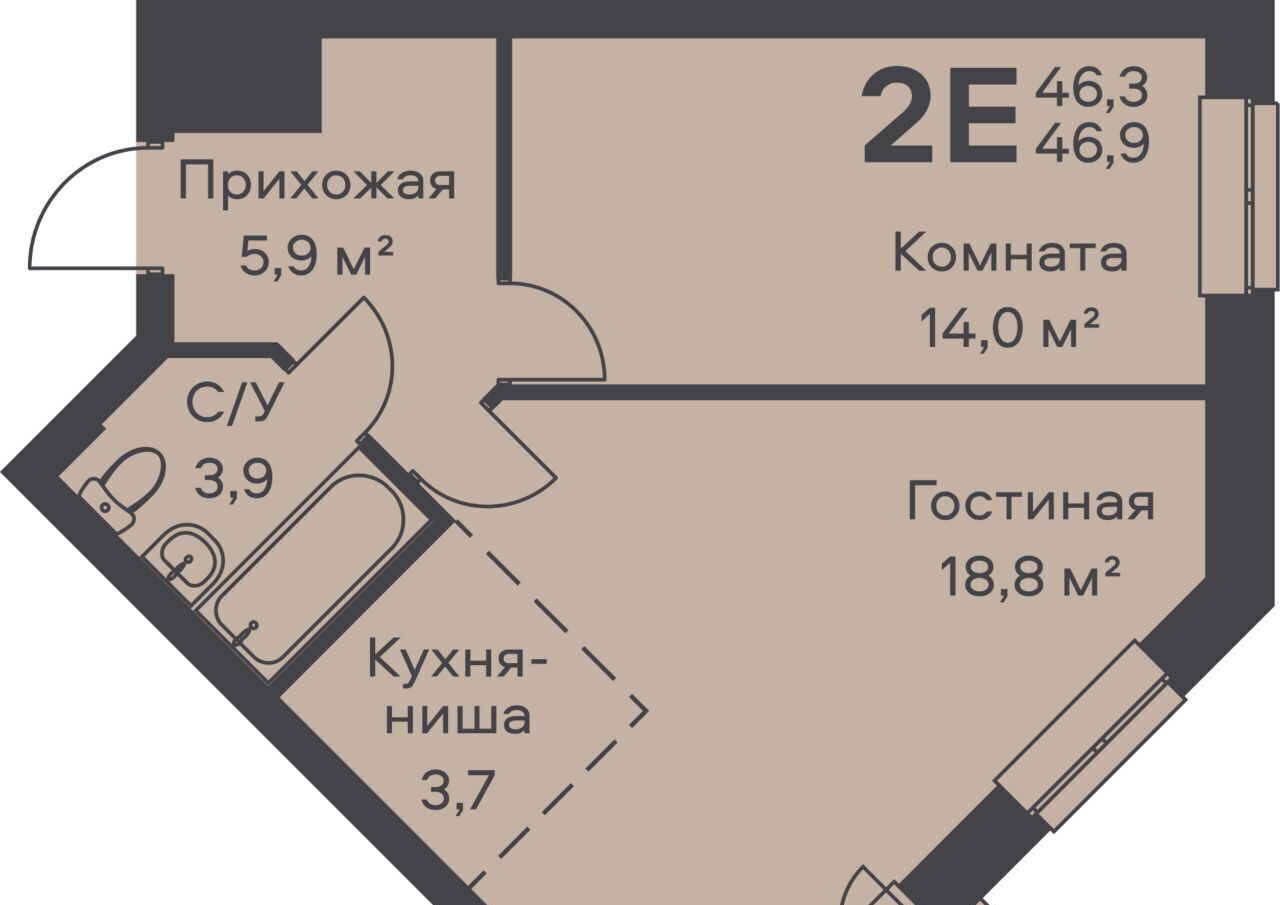 квартира г Пермь р-н Орджоникидзевский Гайва фото 1