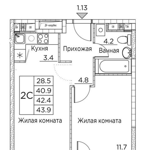 р-н Ленинский ул Расула Гамзатова 7к/2 фото