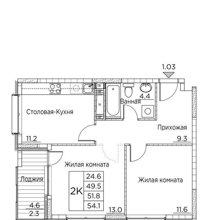 квартира г Владивосток р-н Ленинский ул Расула Гамзатова 7к/2 фото 1