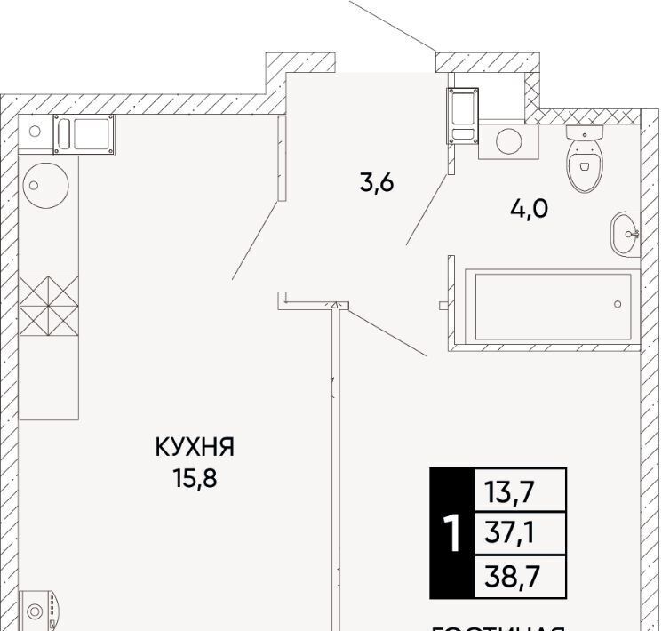 квартира г Ростов-на-Дону р-н Кировский ЖК Левобережье фото 1