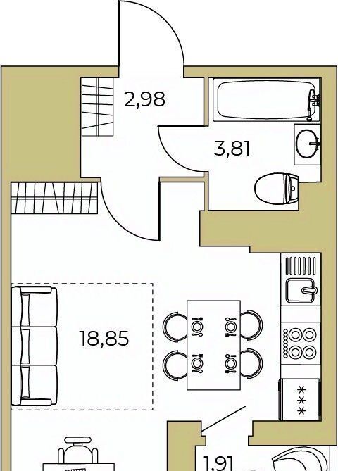 квартира г Санкт-Петербург метро Обухово ул Русановская 20к/1 фото 1