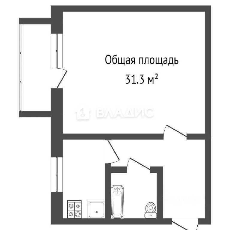 квартира г Москва метро Сходненская ул Аэродромная 12к/1 фото 6