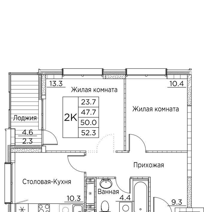 квартира г Владивосток р-н Ленинский ул Расула Гамзатова 7к/2 фото 1