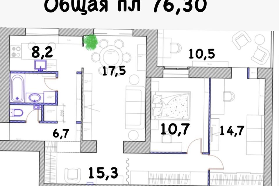 квартира г Санкт-Петербург пр-кт Славы 43/49 Фрунзенский район фото 1