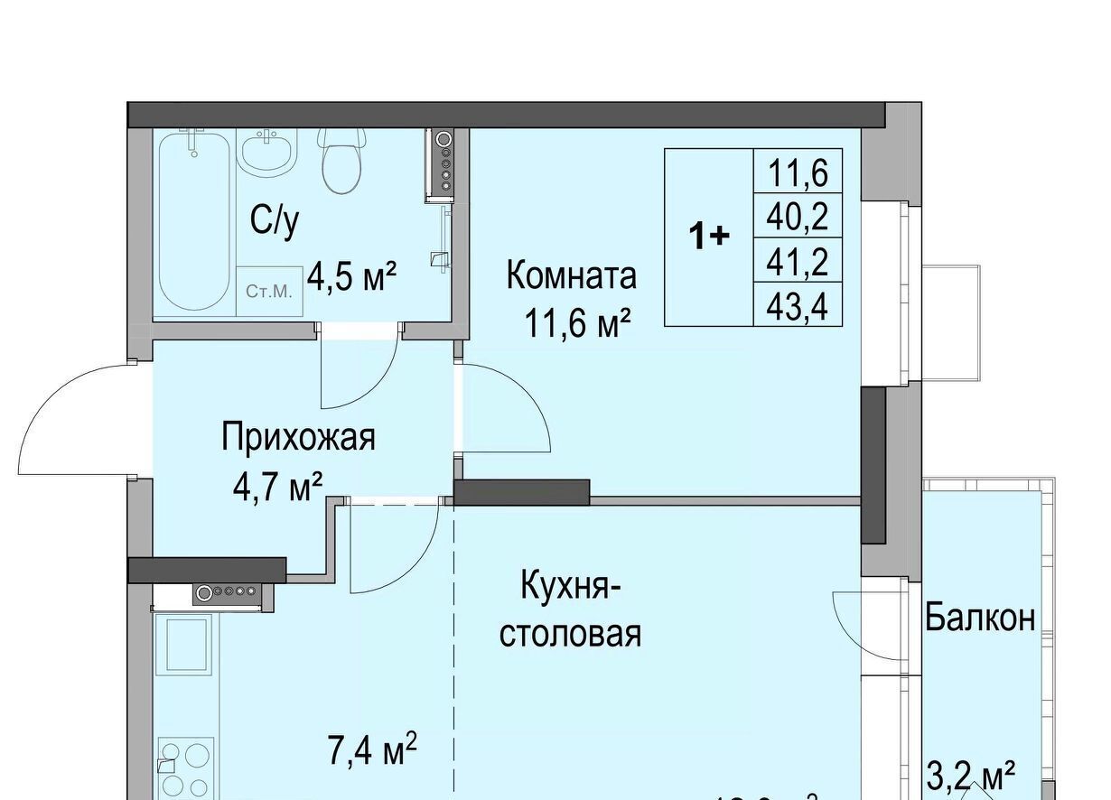 квартира г Ижевск р-н Первомайский Южный ЖК «Дом героев Леонов» жилрайон фото 1