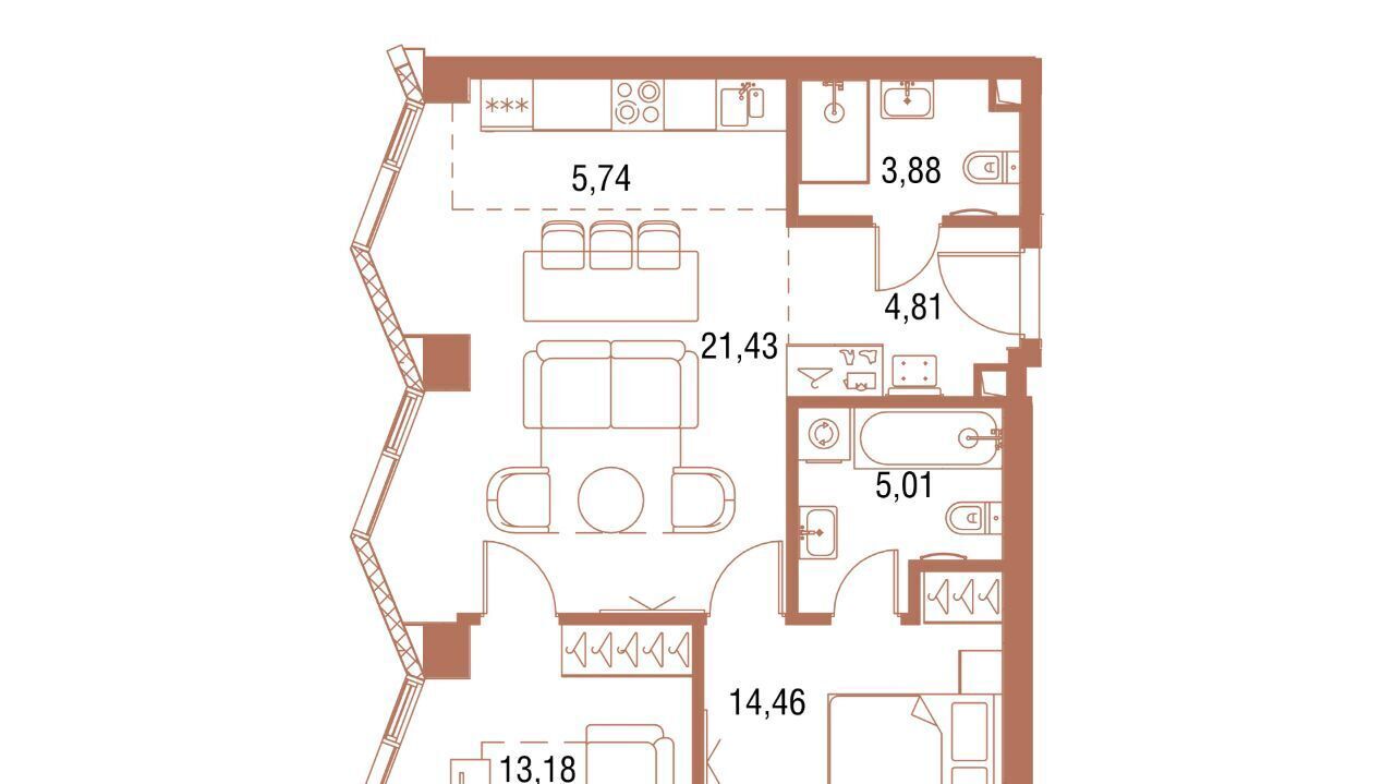 квартира г Москва метро Дмитровская ЖК Симфония 34 фото 1