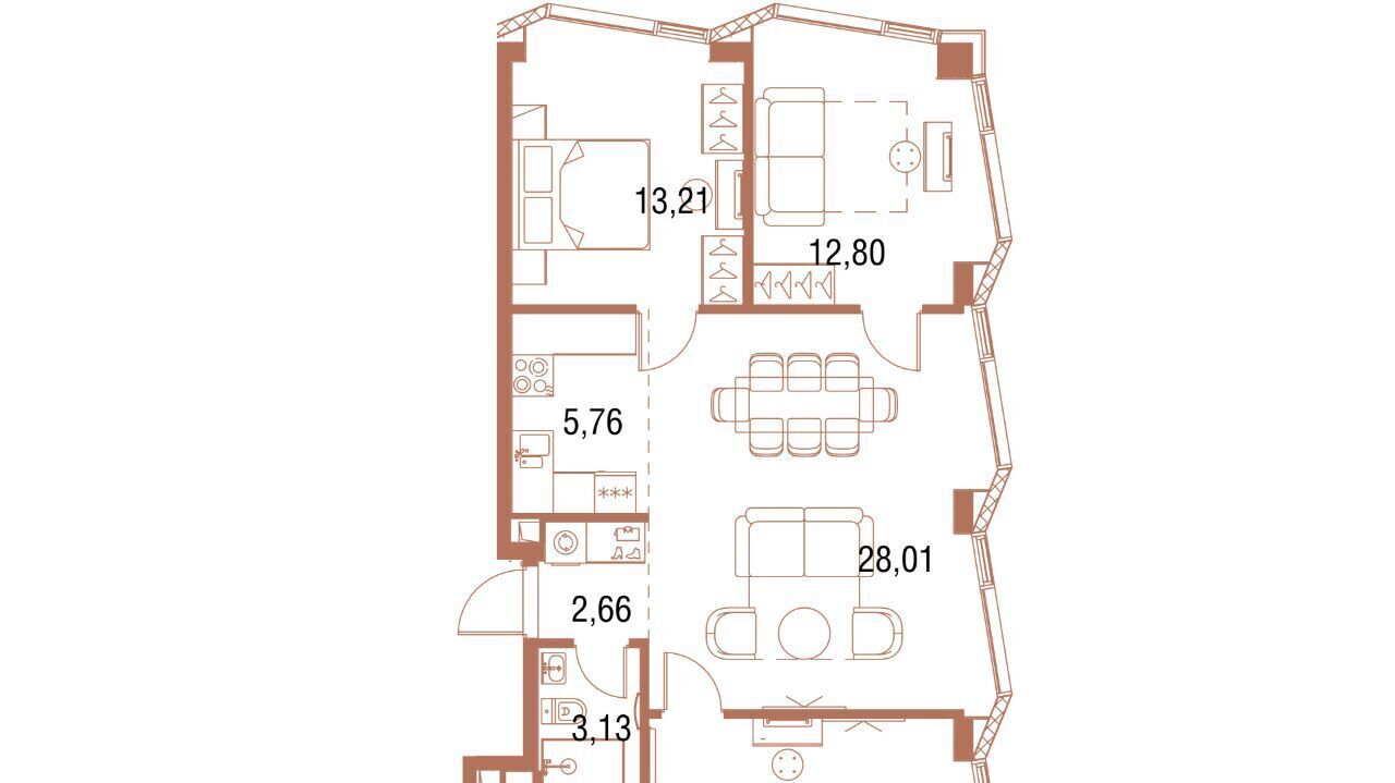 квартира г Москва метро Дмитровская ЖК Симфония 34 фото 1