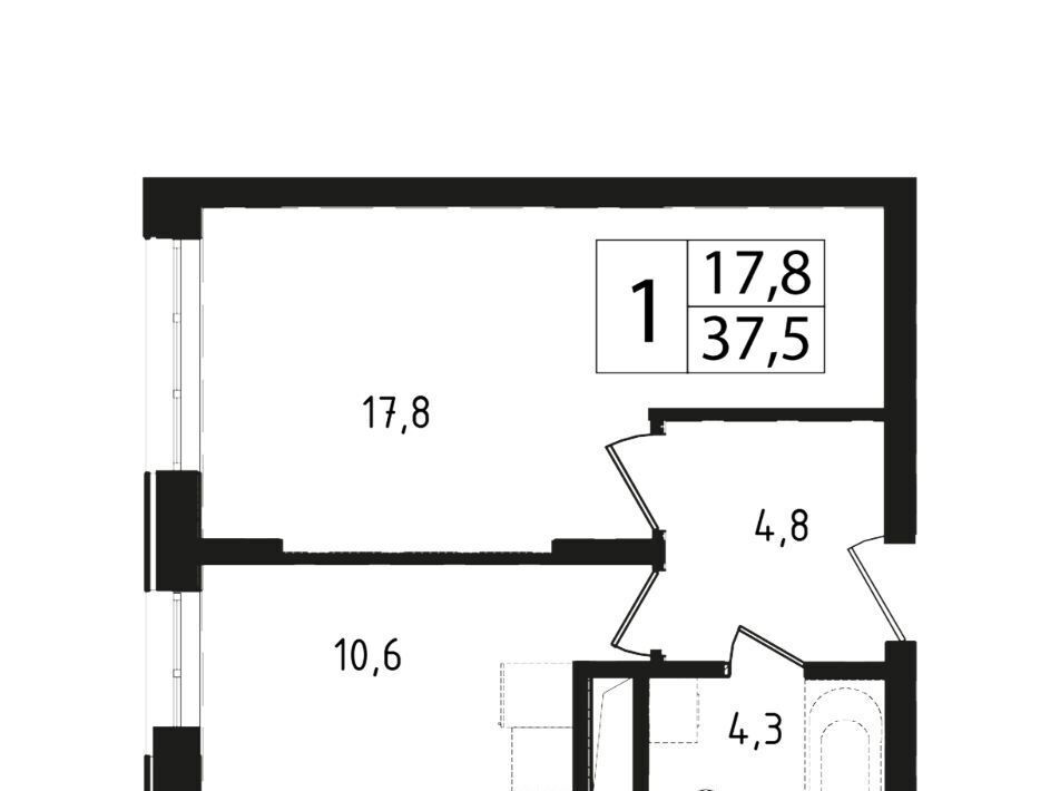 квартира городской округ Одинцовский г Звенигород мкр 3 13 Крёкшино фото 1