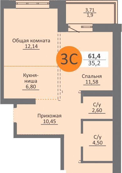 квартира г Новосибирск Октябрьская ул Московская 75 фото 1