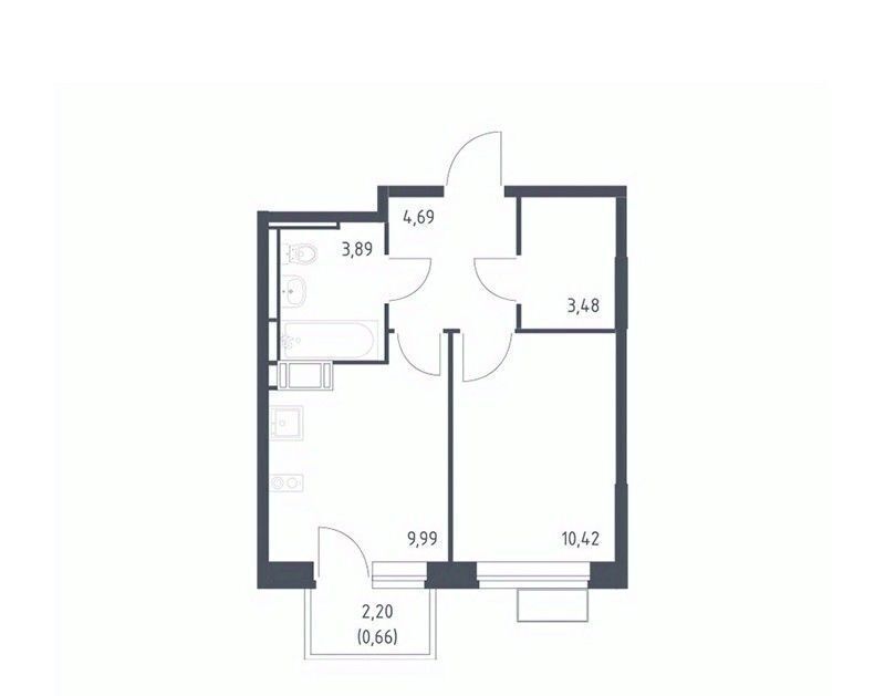 квартира г Москва п Кокошкино д Санино ЖК Новое Внуково метро Рассказовка к 17 фото 1