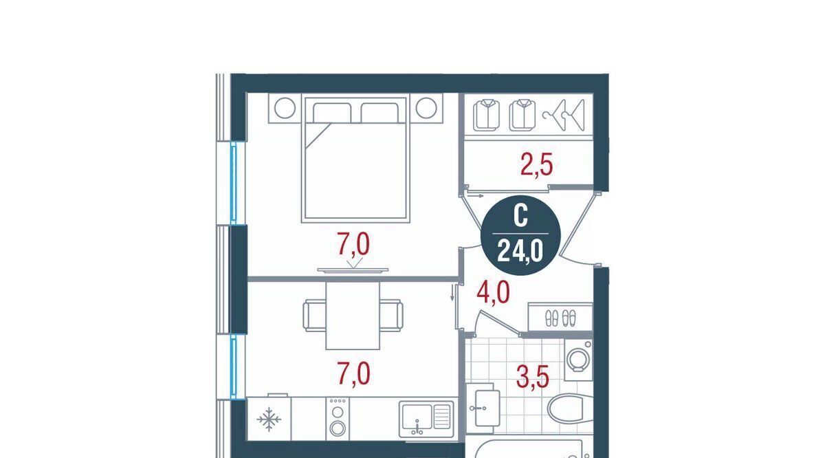 квартира г Москва метро Кантемировская ул Севанская 62с/2 фото 1