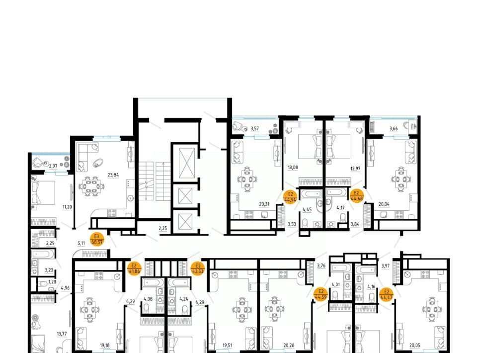 квартира г Рязань р-н Железнодорожный ш Московское 2 фото 2