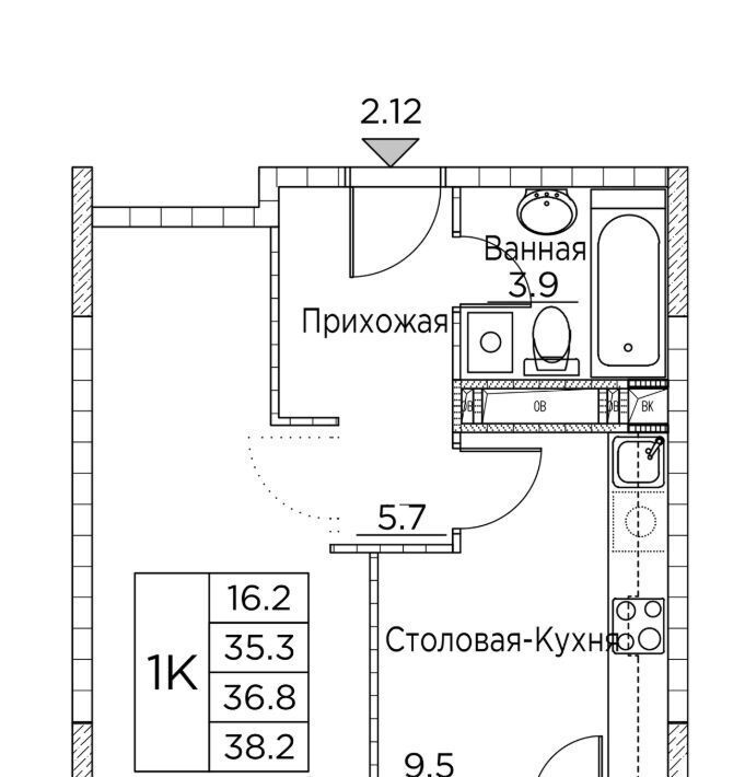 квартира г Владивосток р-н Ленинский ЖК «Гринхилс» фото 1