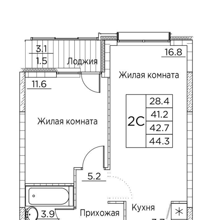 квартира г Владивосток р-н Ленинский ул Расула Гамзатова 7к/2 фото 1