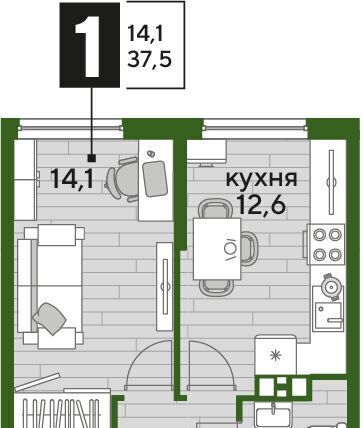 квартира г Краснодар р-н Прикубанский ул им. Анны Ахматовой фото 1