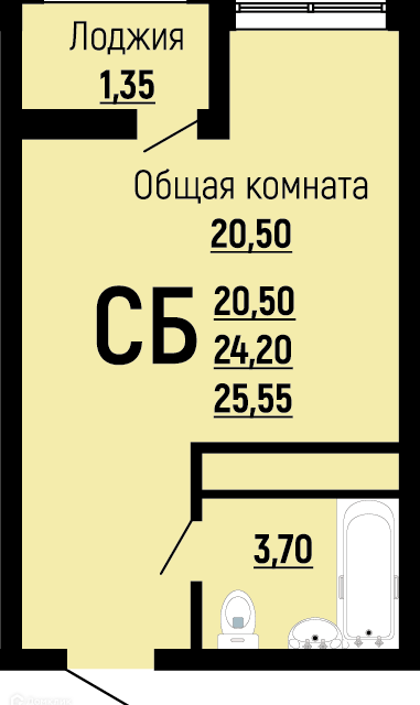 квартира г Краснодар ул Заполярная 39к/1 муниципальное образование Краснодар фото 1