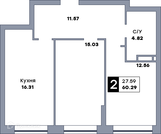 квартира г Самара ул Краснодонская 10 городской округ Самара фото 1