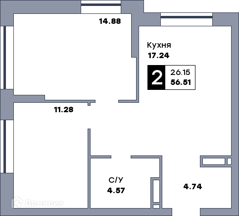 квартира г Самара ул Краснодонская 10 городской округ Самара фото 1