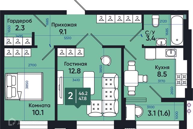 квартира дом 36к/2 городской округ Батайск фото