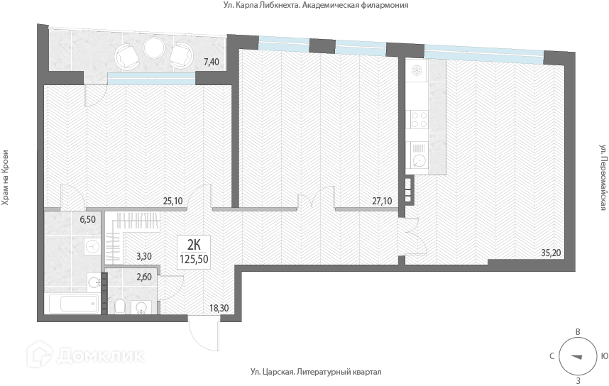 квартира г Екатеринбург ул Первомайская 7 Екатеринбург, муниципальное образование фото 1