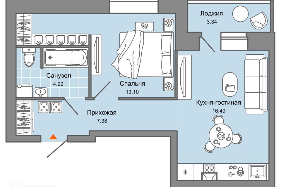 квартира г Киров ул Капитана Дорофеева 26 городской округ Киров фото 1