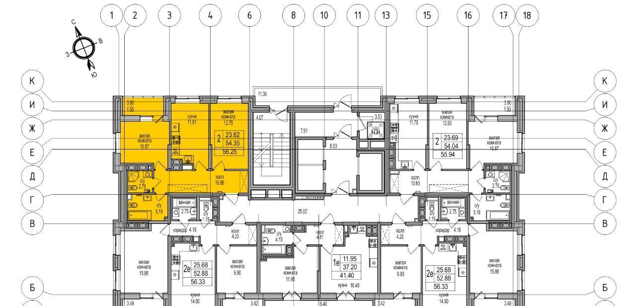 квартира г Санкт-Петербург п Парголово проезд Толубеевский 32 метро Парнас фото 4