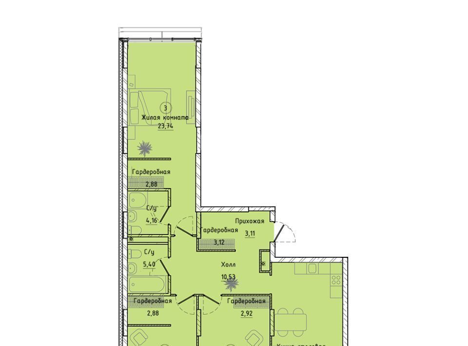 квартира г Екатеринбург Чкаловская ул Машинная 1в/2 фото 1