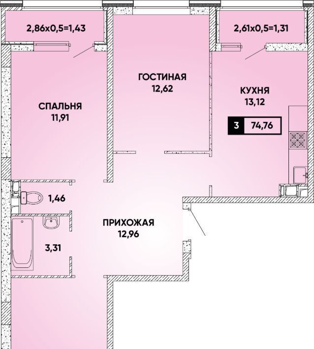 квартира г Краснодар р-н Прикубанский ЖК Архитектор фото 1