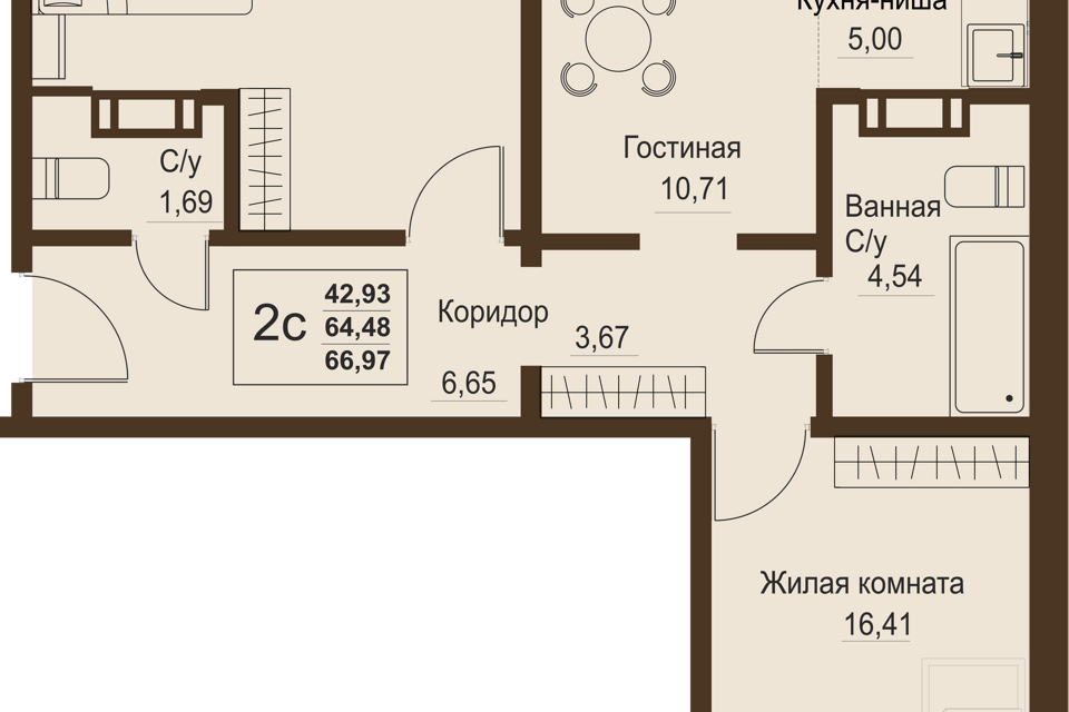 квартира р-н Сосновский посёлок Пригородный фото 1