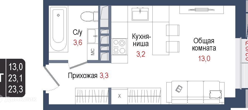 квартира г Королев туп Первомайский городской округ Королёв фото 1