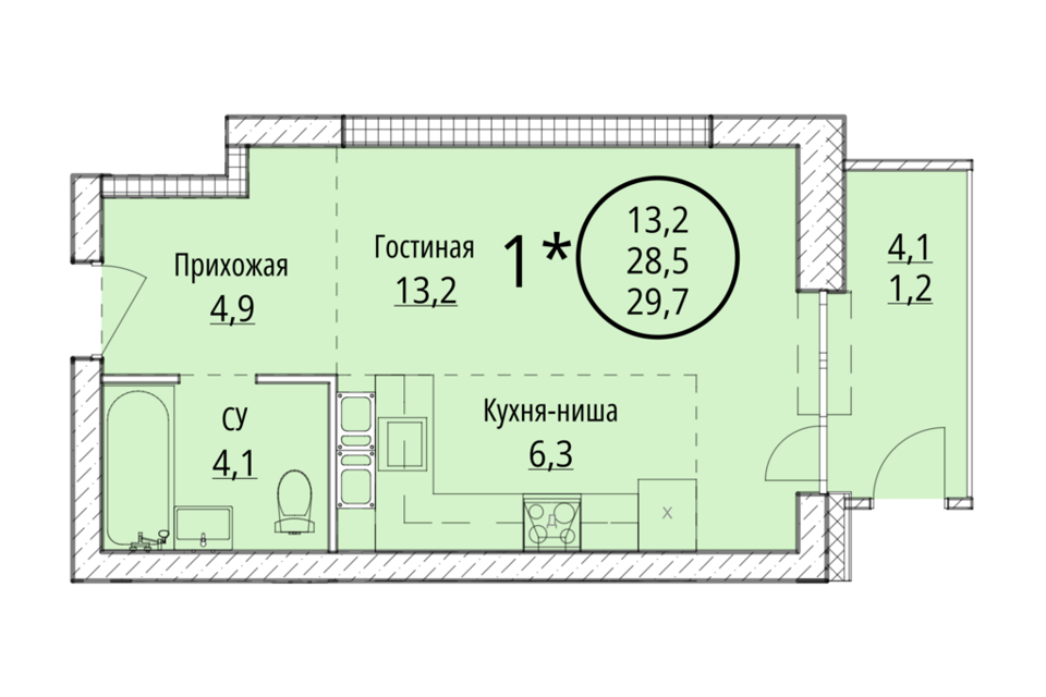 квартира г Хабаровск ул Совхозная 71 городской округ Хабаровск фото 1