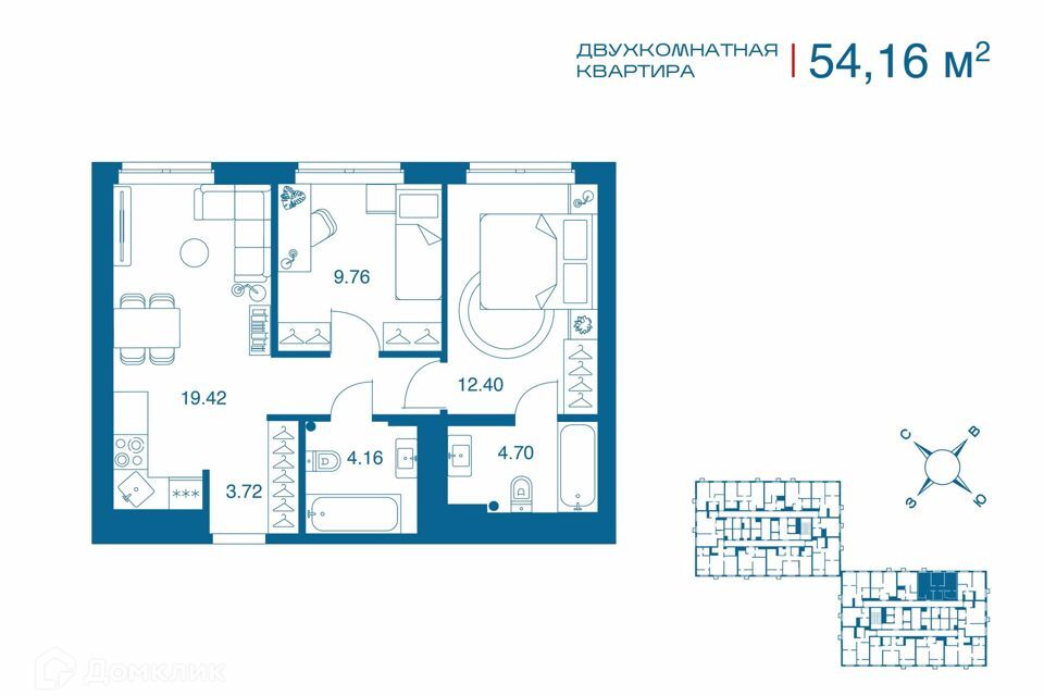 квартира г Тула ул Рязанская 1 муниципальное образование Тула фото 1