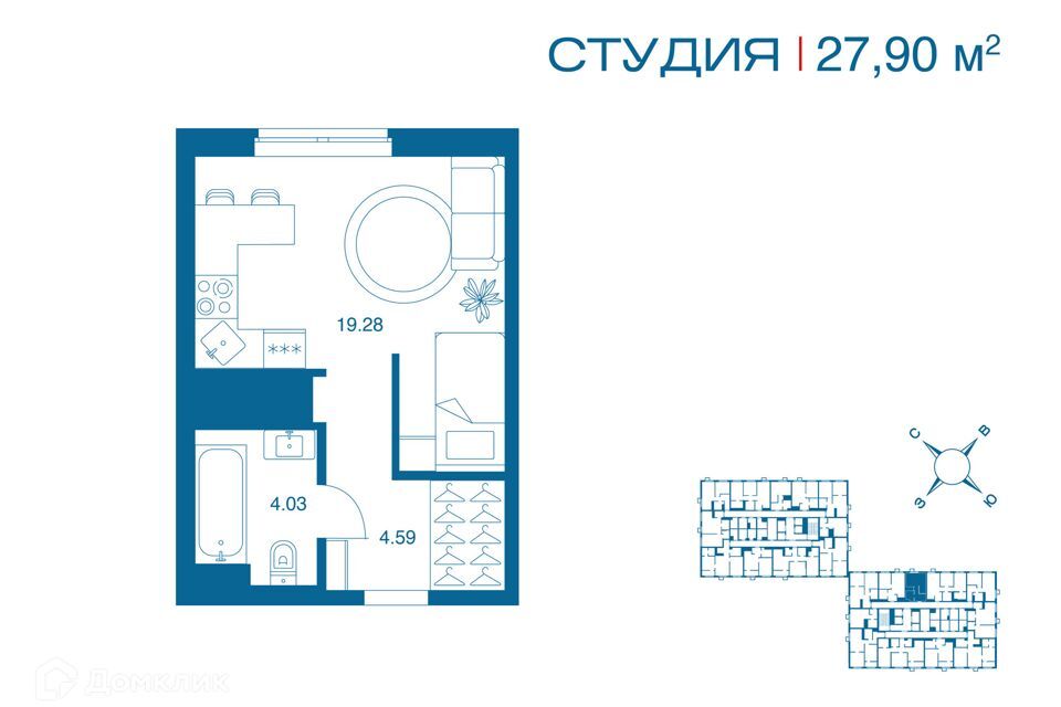 квартира г Тула ул Рязанская 1 муниципальное образование Тула фото 1