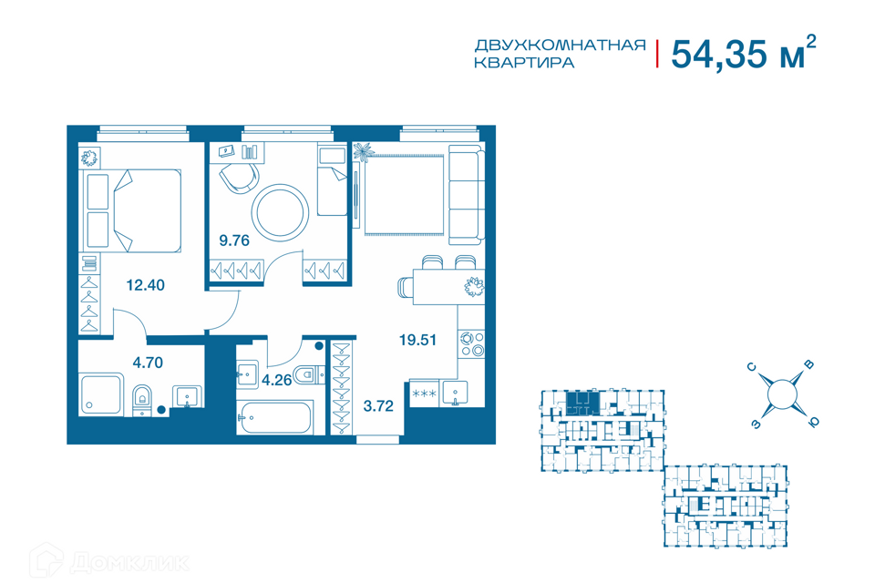 квартира г Тула ул Рязанская 1 муниципальное образование Тула фото 1