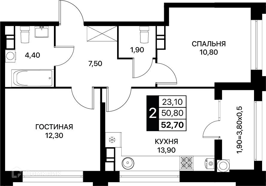 квартира г Ростов-на-Дону пр-кт Шолохова городской округ Ростов-на-Дону фото 1