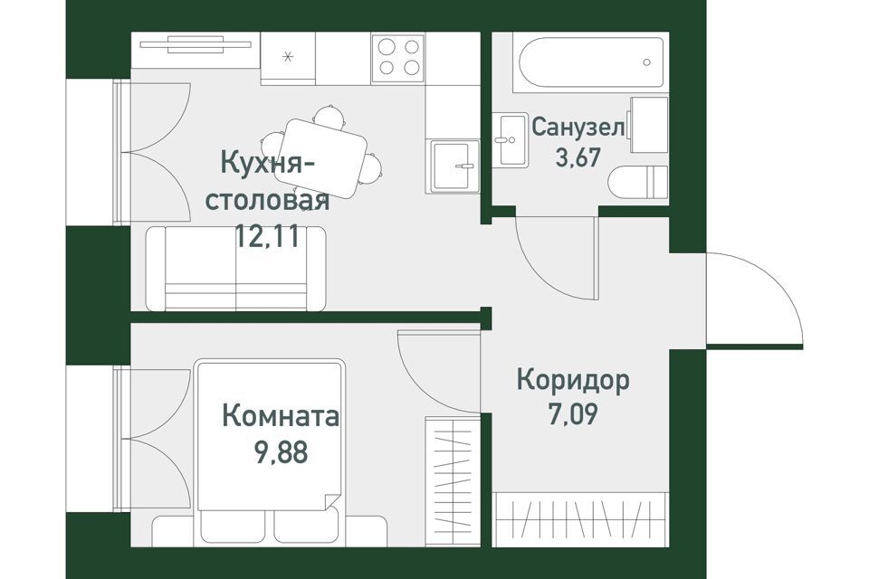 квартира г Екатеринбург ул Амундсена Екатеринбург, муниципальное образование фото 1