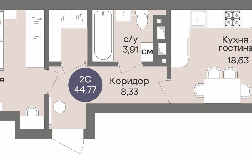 квартира г Новосибирск ул Рубиновая 13 городской округ Новосибирск фото 1