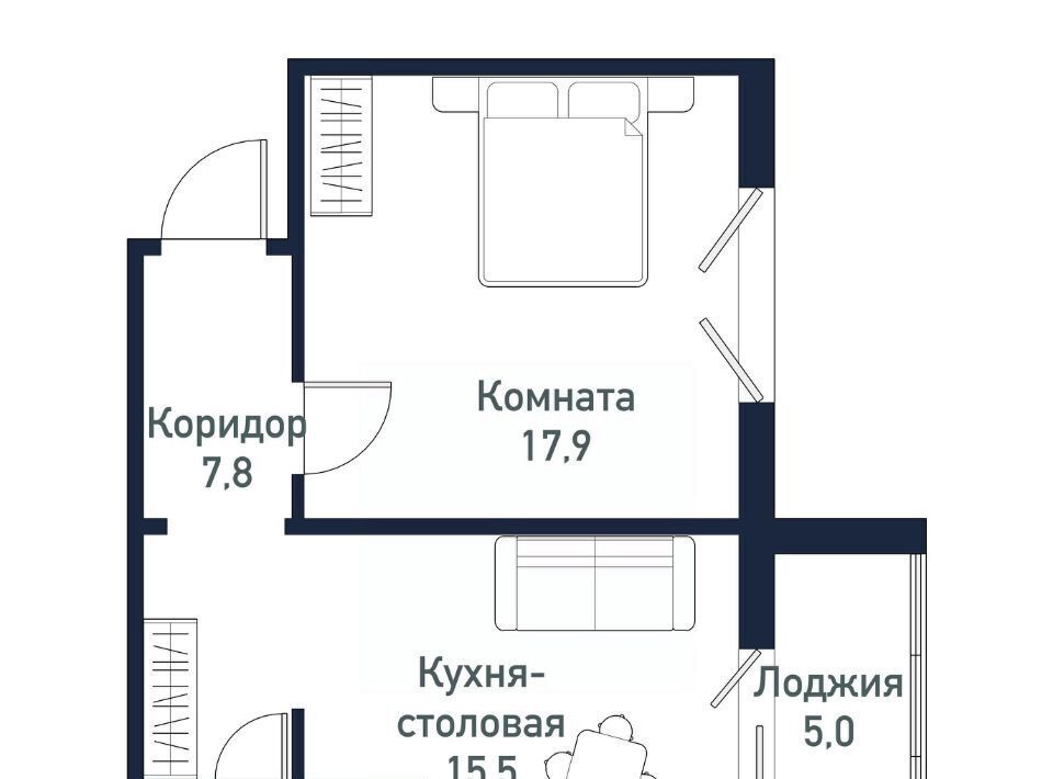 квартира п Западный р-н мкр Притяжение ул имени ефрейтора Потехина 5 Кременкульское с/пос фото 1