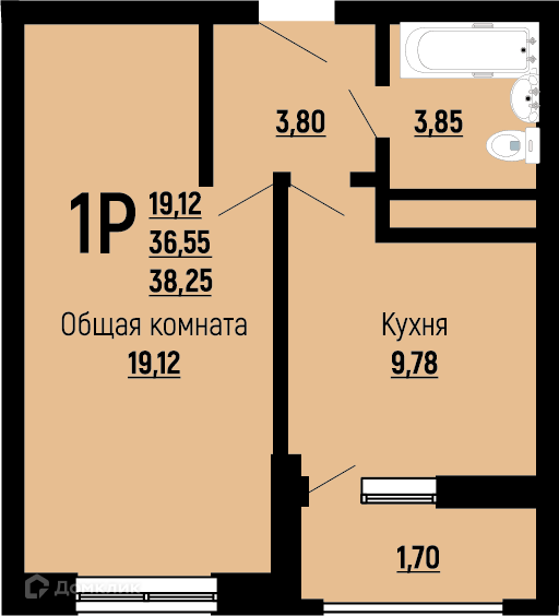 квартира г Краснодар ул Заполярная 39к/1 муниципальное образование Краснодар фото 1