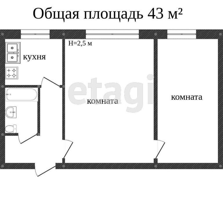 квартира г Миасс пр-кт Макеева 18а фото 13