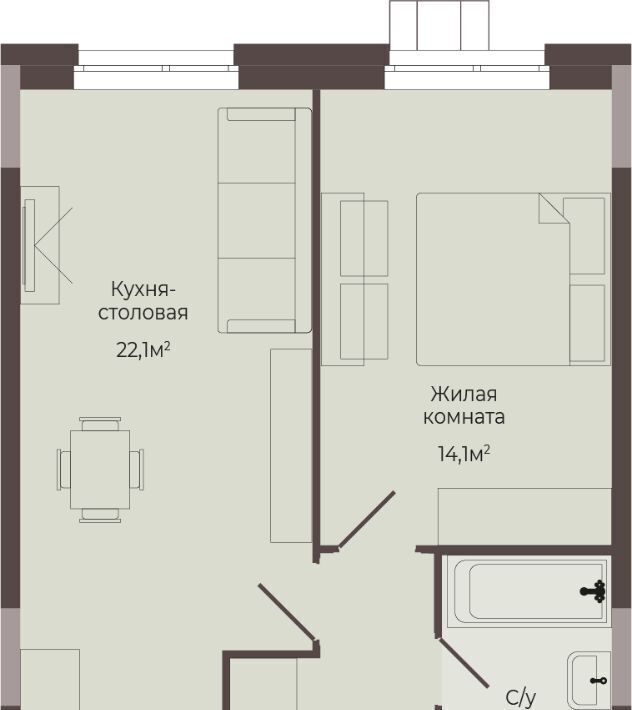 квартира г Нижний Новгород р-н Автозаводский Соцгород жилрайон, 1-й мкр фото 1