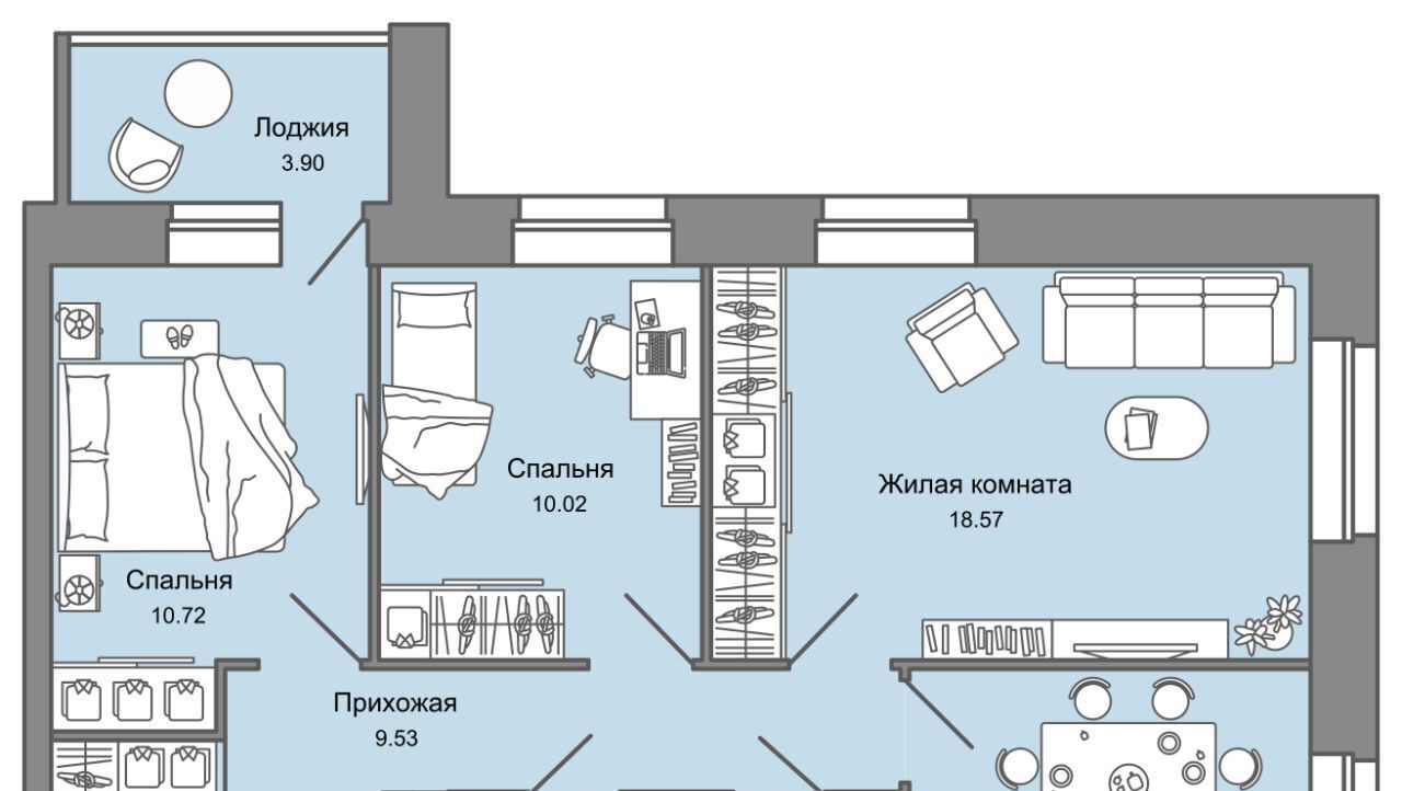 квартира г Киров р-н Ленинский Знак жилой комплекс фото 1