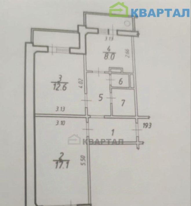 квартира г Белгород Западный б-р Строителей 18 фото 30