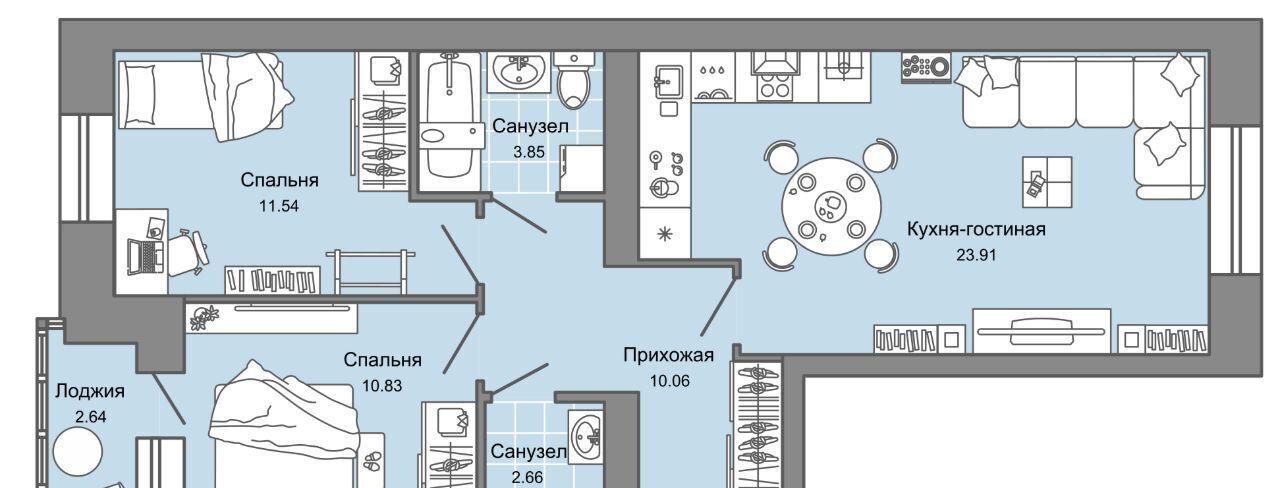 квартира г Ульяновск р-н Заволжский Новый Город ЖК «Дивный сад» 6 7-й кв-л, сад фото 1