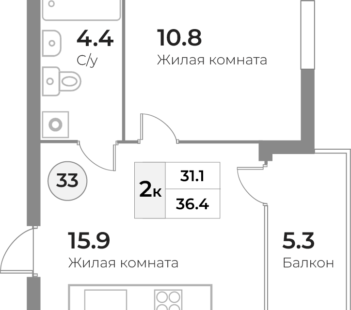 квартира р-н Зеленоградский г Зеленоградск ул Тургенева фото 1