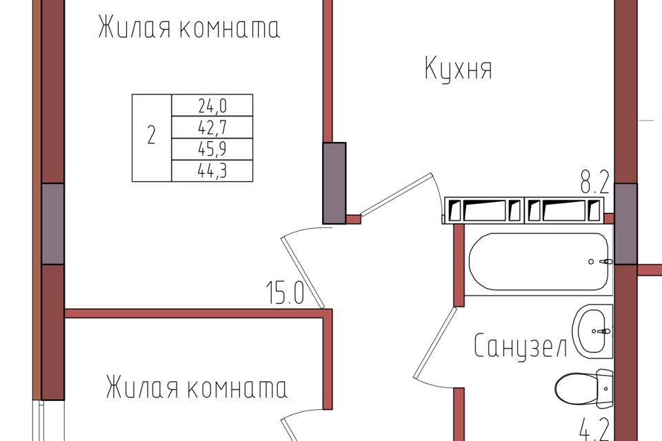 квартира г Калининград ул Дубовая аллея 3ак/2 городской округ Калининград фото 1