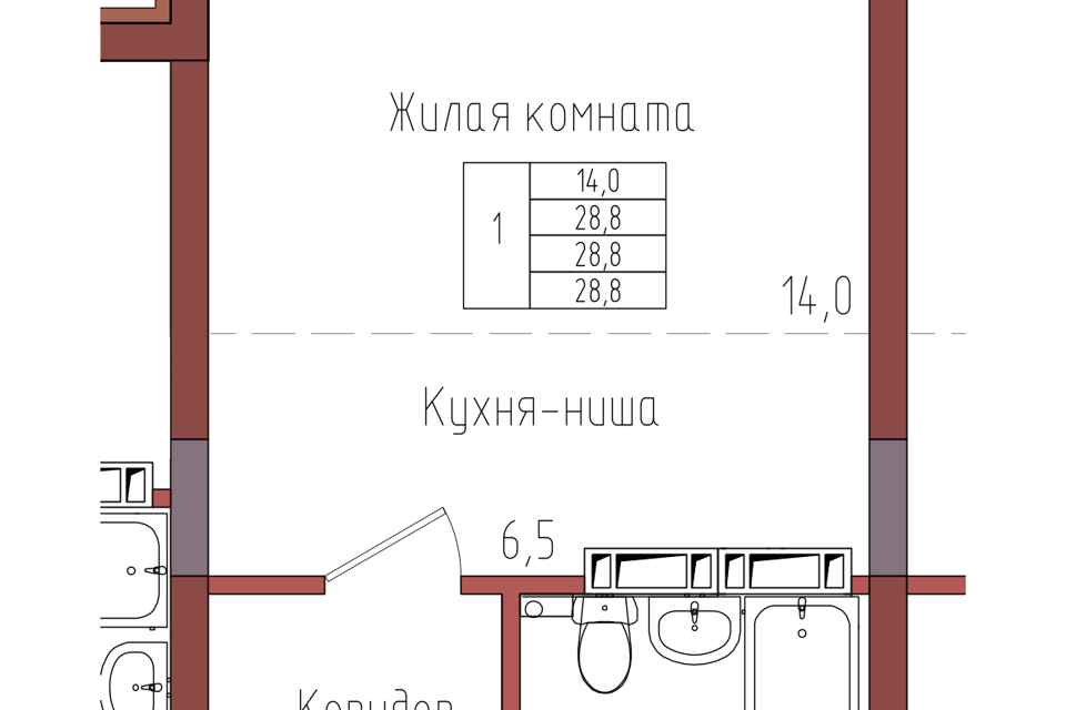 квартира г Калининград ул Дубовая аллея 3ак/2 городской округ Калининград фото 1