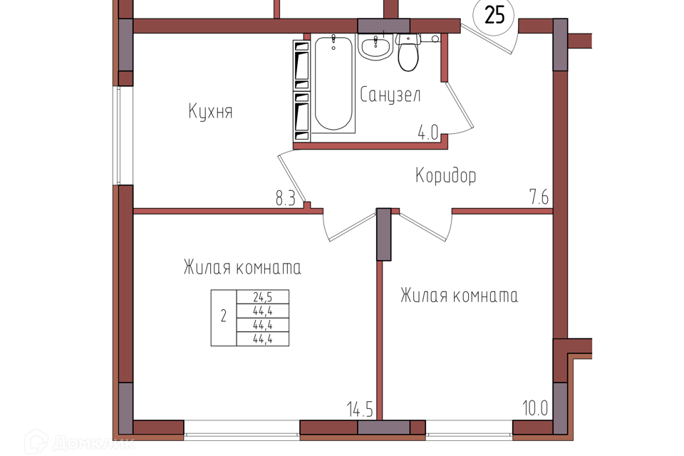 квартира г Калининград ул Дубовая аллея 3ак/2 городской округ Калининград фото 1