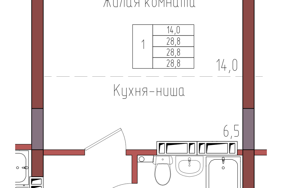 квартира г Калининград ул Дубовая аллея 3ак/2 городской округ Калининград фото 1